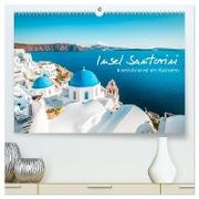 Insel Santorini - Inselschönheit der Kykladen (hochwertiger Premium Wandkalender 2024 DIN A2 quer), Kunstdruck in Hochglanz