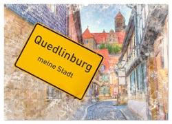 Quedlinburg-meine Stadt (Wandkalender 2024 DIN A2 quer), CALVENDO Monatskalender