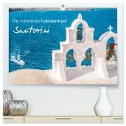 Santorini - Die malerische Kykladeninsel (hochwertiger Premium Wandkalender 2024 DIN A2 quer), Kunstdruck in Hochglanz