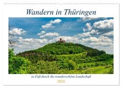Wandern in Thüringen (Wandkalender 2024 DIN A2 quer), CALVENDO Monatskalender
