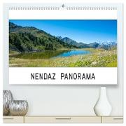 Nendaz Panorama (hochwertiger Premium Wandkalender 2024 DIN A2 quer), Kunstdruck in Hochglanz