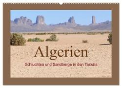 Algerien - Schluchten und Sandberge in den Tassilis (Wandkalender 2024 DIN A2 quer), CALVENDO Monatskalender