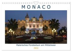 Monaco - Malerisches Fürstentum am Mittelmeer (Wandkalender 2024 DIN A4 quer), CALVENDO Monatskalender