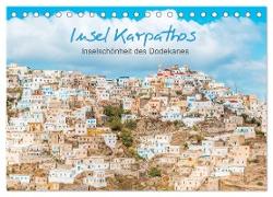 Insel Karpathos - Inselschönheit des Dodekanes (Tischkalender 2024 DIN A5 quer), CALVENDO Monatskalender