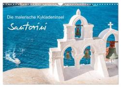 Santorini - Die malerische Kykladeninsel (Wandkalender 2024 DIN A3 quer), CALVENDO Monatskalender