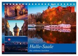 Halle-Saale - Die schönsten Ansichten (Tischkalender 2024 DIN A5 quer), CALVENDO Monatskalender