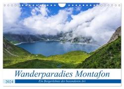Wanderparadies Montafon (Wandkalender 2024 DIN A4 quer), CALVENDO Monatskalender