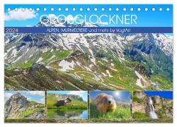 Großglockner, Alpen, Murmeltiere & mehr by VogtArt (Tischkalender 2024 DIN A5 quer), CALVENDO Monatskalender