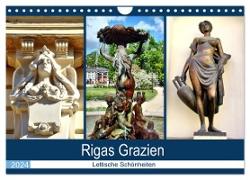 Rigas Grazien - Lettische Schönheiten (Wandkalender 2024 DIN A4 quer), CALVENDO Monatskalender