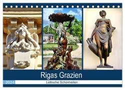 Rigas Grazien - Lettische Schönheiten (Tischkalender 2024 DIN A5 quer), CALVENDO Monatskalender