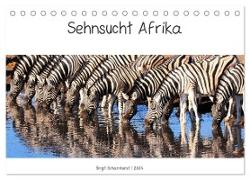 Sehnsucht Afrika - Faszinierende Tierwelt im südlichen Afrika (Tischkalender 2024 DIN A5 quer), CALVENDO Monatskalender