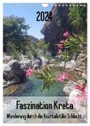 Faszination Kreta. Wanderung durch die Kourtaliotiko Schlucht (Wandkalender 2024 DIN A4 hoch), CALVENDO Monatskalender