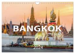 BANGKOK Hauptstadt von Thailand (Wandkalender 2024 DIN A4 quer), CALVENDO Monatskalender
