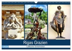 Rigas Grazien - Lettische Schönheiten (Wandkalender 2024 DIN A3 quer), CALVENDO Monatskalender