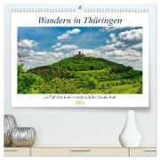 Wandern in Thüringen (hochwertiger Premium Wandkalender 2024 DIN A2 quer), Kunstdruck in Hochglanz