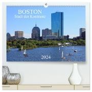Boston - Stadt der Kontraste (hochwertiger Premium Wandkalender 2024 DIN A2 quer), Kunstdruck in Hochglanz