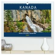 KANADA - Meine schönsten Wasserfälle (hochwertiger Premium Wandkalender 2024 DIN A2 quer), Kunstdruck in Hochglanz