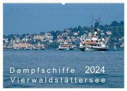 Dampfschiffe Vierwaldstättersee (Wandkalender 2024 DIN A2 quer), CALVENDO Monatskalender