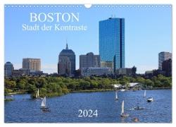 Boston - Stadt der Kontraste (Wandkalender 2024 DIN A3 quer), CALVENDO Monatskalender