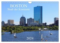 Boston - Stadt der Kontraste (Wandkalender 2024 DIN A4 quer), CALVENDO Monatskalender