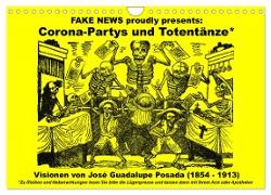 Corona-Partys und Totentänze (Wandkalender 2024 DIN A4 quer), CALVENDO Monatskalender