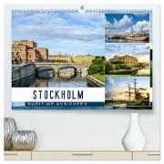 Stockholm - Maritime Ansichten (hochwertiger Premium Wandkalender 2024 DIN A2 quer), Kunstdruck in Hochglanz