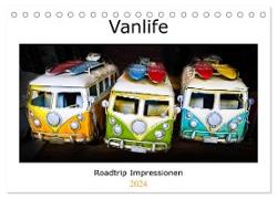 Vanlife - Roadtrip Impressionen (Tischkalender 2024 DIN A5 quer), CALVENDO Monatskalender