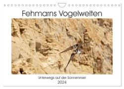 Fehmarn Vogelwelten (Wandkalender 2024 DIN A4 quer), CALVENDO Monatskalender