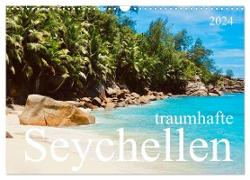 traumhafte Seychellen (Wandkalender 2024 DIN A3 quer), CALVENDO Monatskalender