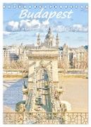 Budapest - Ein malerischer Spaziergang (Tischkalender 2024 DIN A5 hoch), CALVENDO Monatskalender