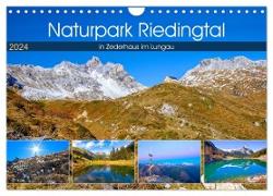 Naturpark Riedingtal (Wandkalender 2024 DIN A4 quer), CALVENDO Monatskalender