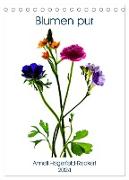 Blumen pur (Tischkalender 2024 DIN A5 hoch), CALVENDO Monatskalender
