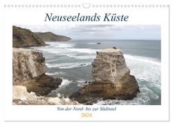Neuseelands Küste (Wandkalender 2024 DIN A3 quer), CALVENDO Monatskalender