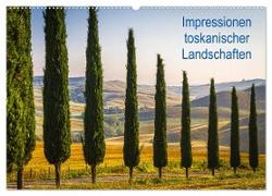Impressionen toskanischer Landschaften (Wandkalender 2024 DIN A2 quer), CALVENDO Monatskalender