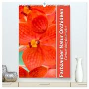 Farbzauber Natur Orchideen - Geburtstagskalender (hochwertiger Premium Wandkalender 2024 DIN A2 hoch), Kunstdruck in Hochglanz