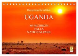 UGANDA - Murchison Falls Nationalpark (Tischkalender 2024 DIN A5 quer), CALVENDO Monatskalender