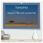 Tansania - Mensch, Tier und Landschaft (hochwertiger Premium Wandkalender 2024 DIN A2 quer), Kunstdruck in Hochglanz