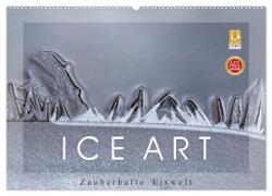 ICE ART - Zauberhafte Eiswelt (Wandkalender 2024 DIN A2 quer), CALVENDO Monatskalender