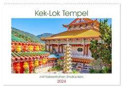 Kek-Lok Tempel mit farbenfrohen Eindrücken (Wandkalender 2024 DIN A2 quer), CALVENDO Monatskalender