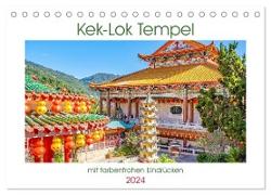 Kek-Lok Tempel mit farbenfrohen Eindrücken (Tischkalender 2024 DIN A5 quer), CALVENDO Monatskalender