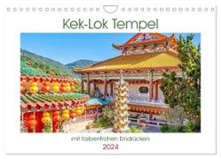 Kek-Lok Tempel mit farbenfrohen Eindrücken (Wandkalender 2024 DIN A4 quer), CALVENDO Monatskalender