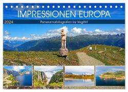 Impressionen Europa, Panoramafotografien by VogtArt (Tischkalender 2024 DIN A5 quer), CALVENDO Monatskalender