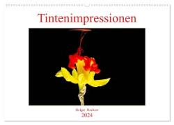 Tintenimpressionen (Wandkalender 2024 DIN A2 quer), CALVENDO Monatskalender