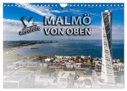 Malmö von oben (Wandkalender 2024 DIN A4 quer), CALVENDO Monatskalender