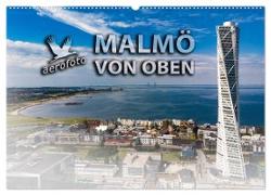 Malmö von oben (Wandkalender 2024 DIN A2 quer), CALVENDO Monatskalender