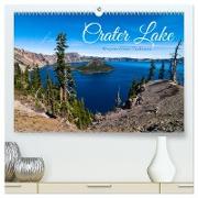 Crater Lake - Oregons blauer Vulkansee (hochwertiger Premium Wandkalender 2024 DIN A2 quer), Kunstdruck in Hochglanz