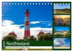 Nordfriesland, Zwischen Sylt und St. Peter Ording (Tischkalender 2024 DIN A5 quer), CALVENDO Monatskalender