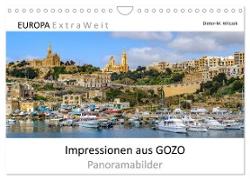 Impressionen aus GOZO - Panoramabilder (Wandkalender 2024 DIN A4 quer), CALVENDO Monatskalender