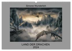 Land der Drachen (Wandkalender 2024 DIN A2 quer), CALVENDO Monatskalender