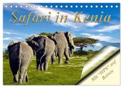 Safari in Kenia (Tischkalender 2024 DIN A5 quer), CALVENDO Monatskalender